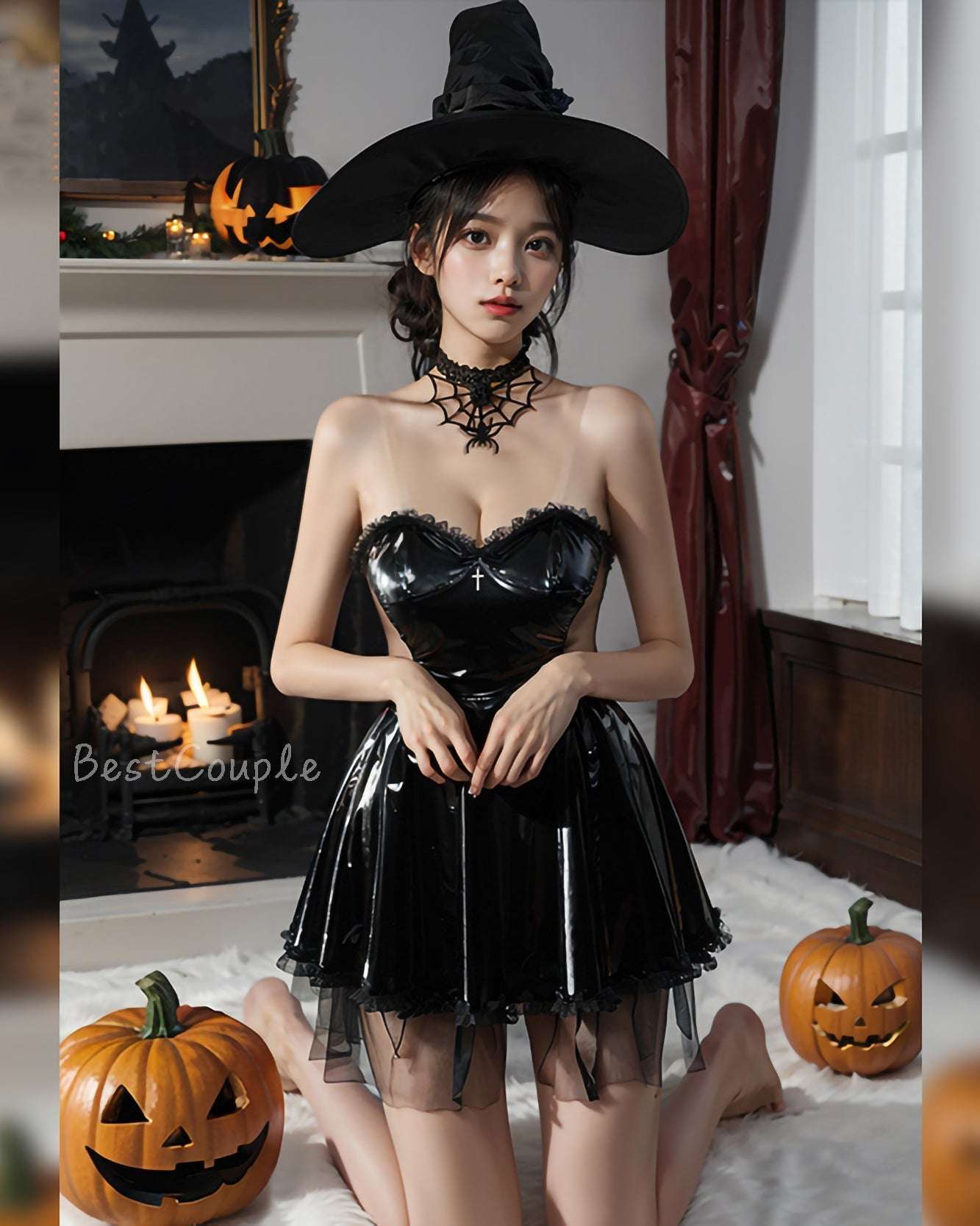 暗夜漆皮小女巫COS套裝 BestCouple HongKong