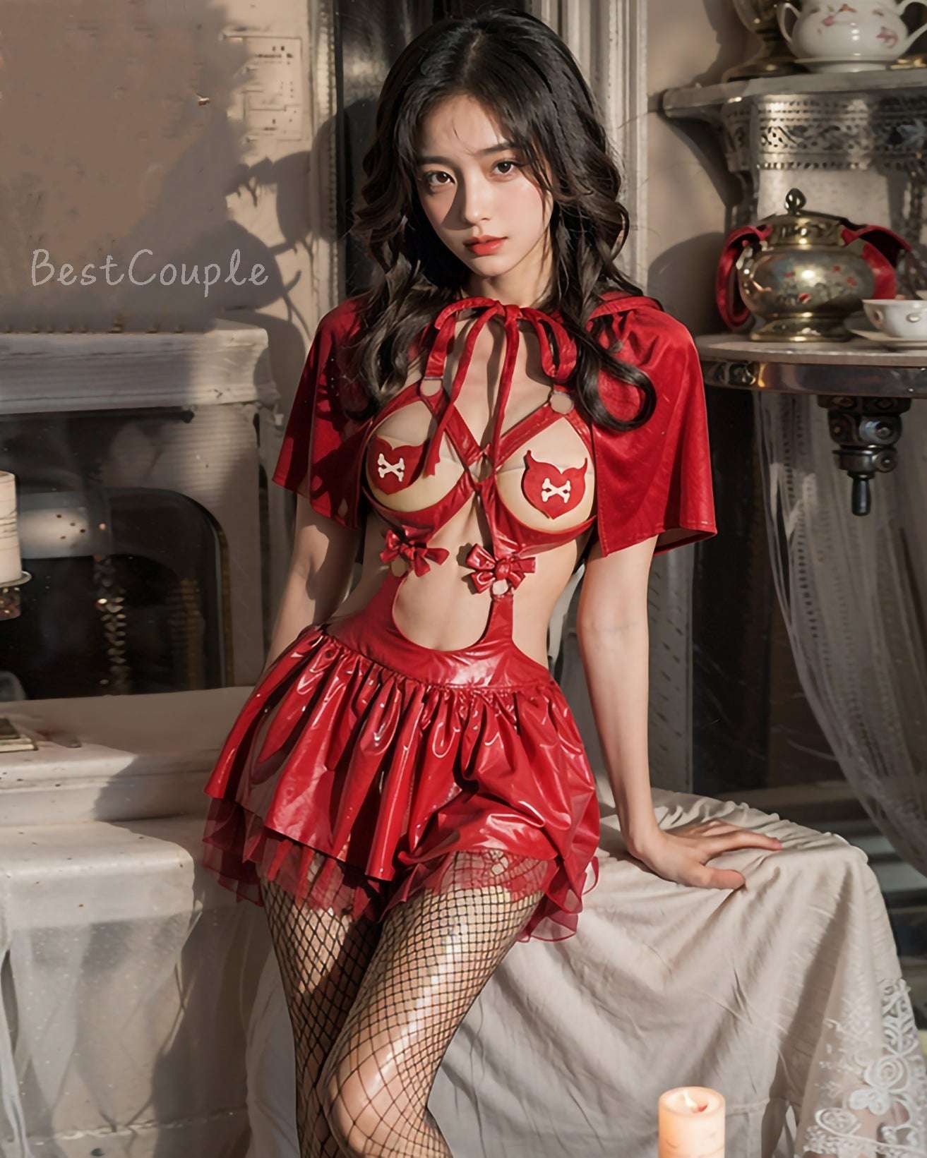 艷魅小紅帽露乳套裝 BestCouple HongKong