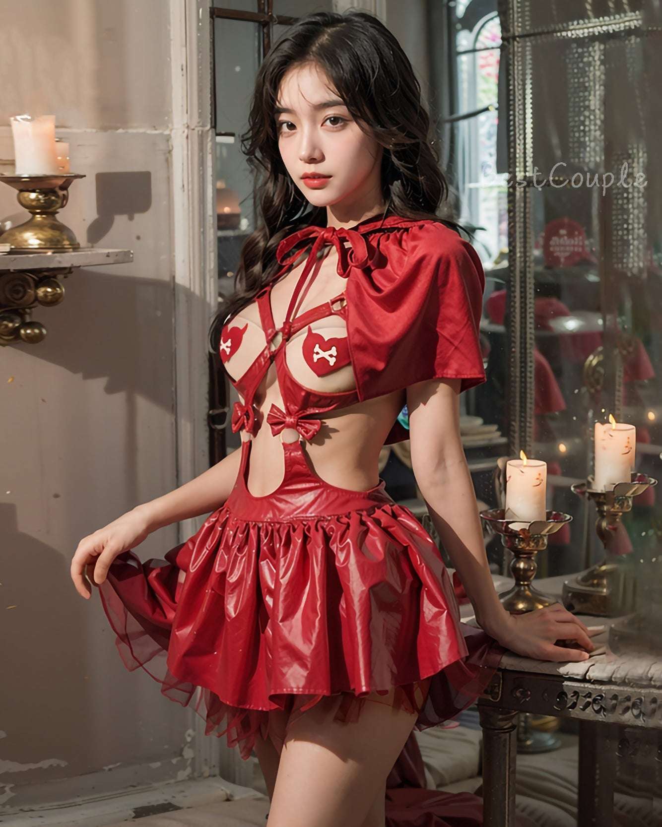 艷魅小紅帽露乳套裝 BestCouple HongKong