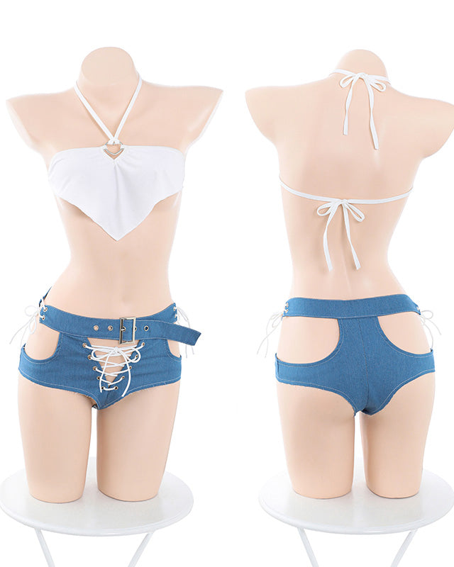 性感挖空綁帶分體套裝 BestCouple HongKong