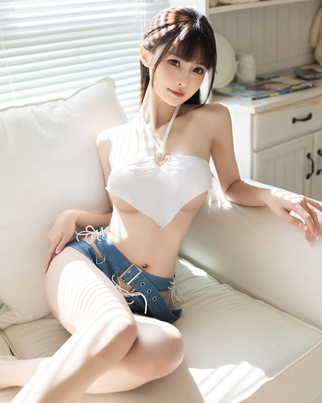 性感挖空綁帶分體套裝 BestCouple HongKong