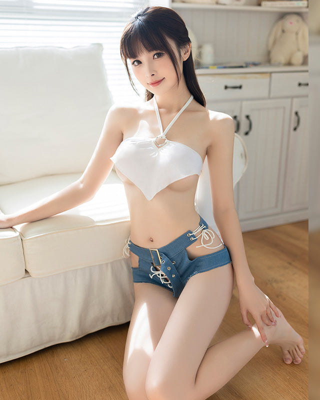 性感挖空綁帶分體套裝 BestCouple HongKong