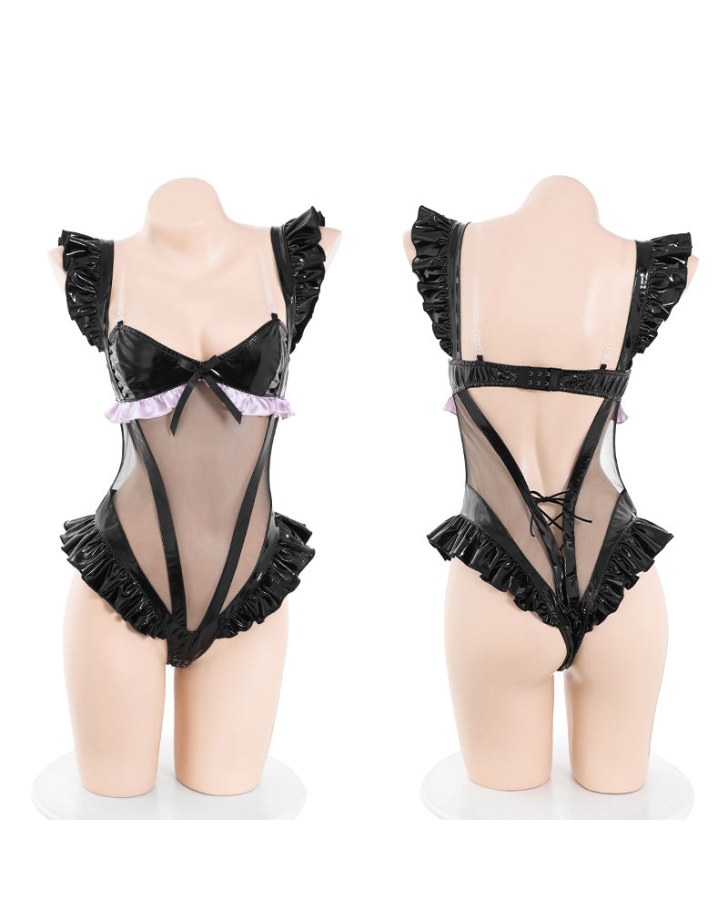 暗黑漆皮性感小喵女套裝 BestCouple HongKong