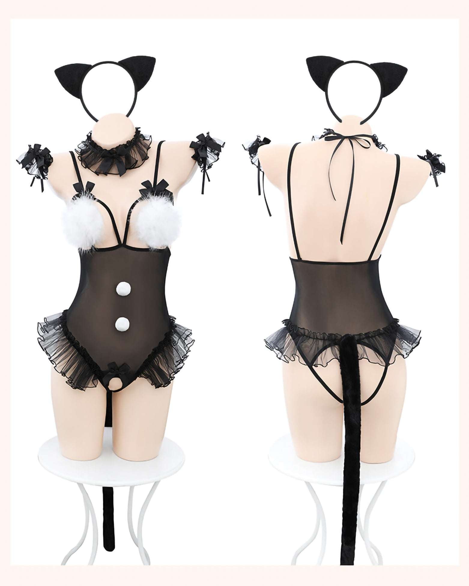 可愛貓咪連體衣套裝 - 情趣內衣 BestCouple HongKong