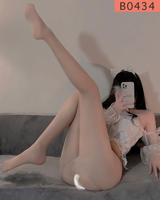 性感開檔絲襪 B0434 (膚色) BestCouple HongKong