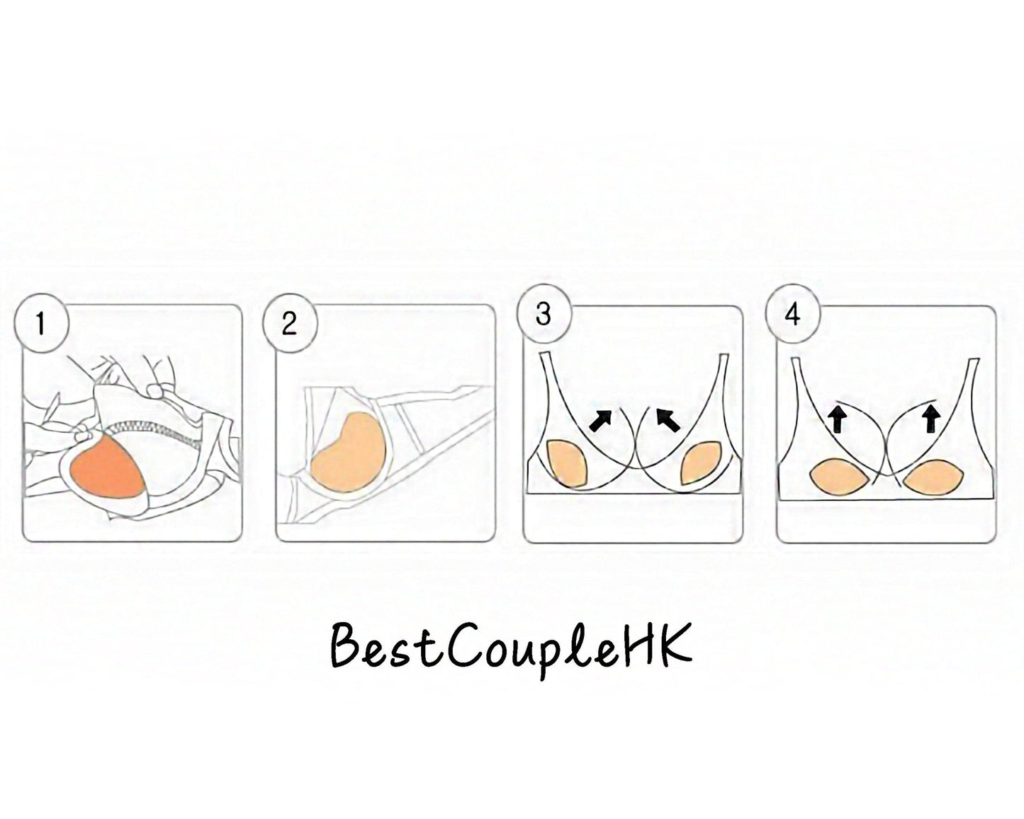 A CUP救星 - 升CUP神器 (可重用) - 情趣內衣 - BestCouple HongKong - 情趣內衣 性感睡衣 情趣用品 - BestCouple HongKong