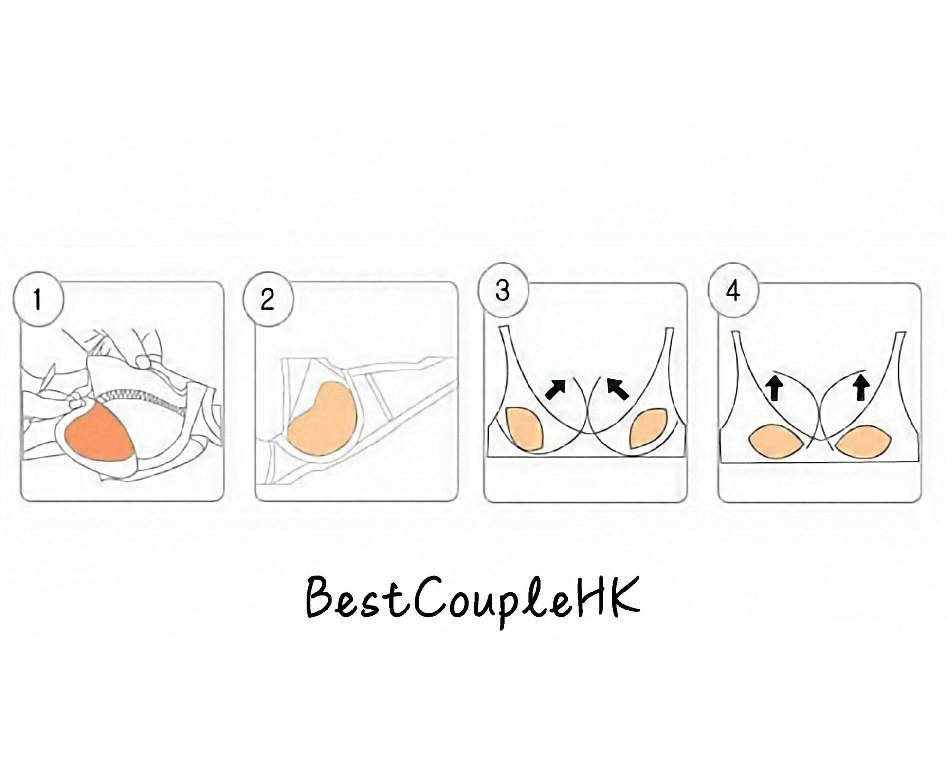 A CUP救星 - 升CUP神器 (可重用) - 情趣內衣 - BestCouple HongKong - 情趣內衣 性感睡衣 情趣用品 - BestCouple HongKong