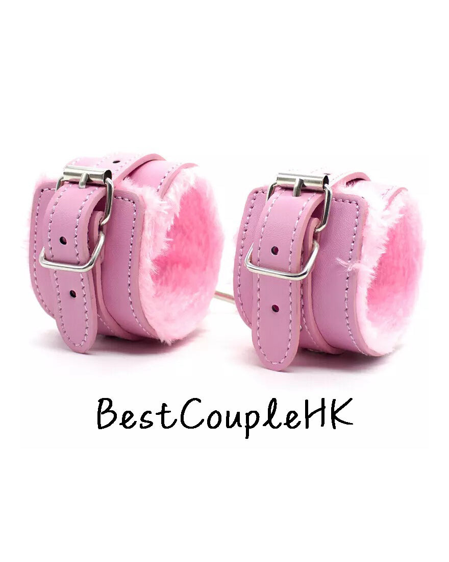 情趣玩具 SM毛絨手銬 粉色 BestCouple HongKong