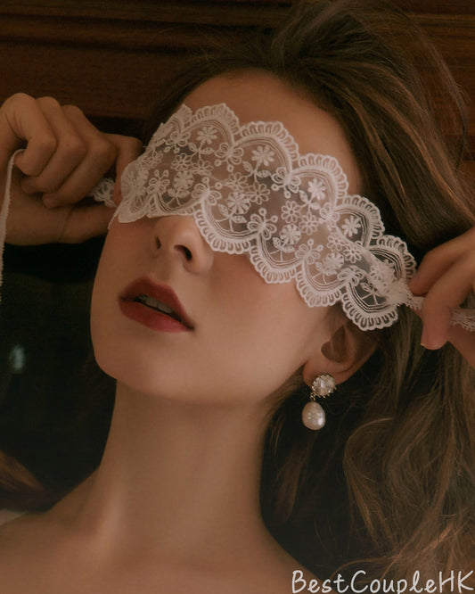 性感蕾絲眼罩(白)S0019 BestCouple HongKong