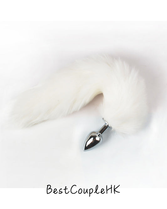 情趣玩具 毛毛肛塞尾巴 S0032 白 BestCouple HongKong