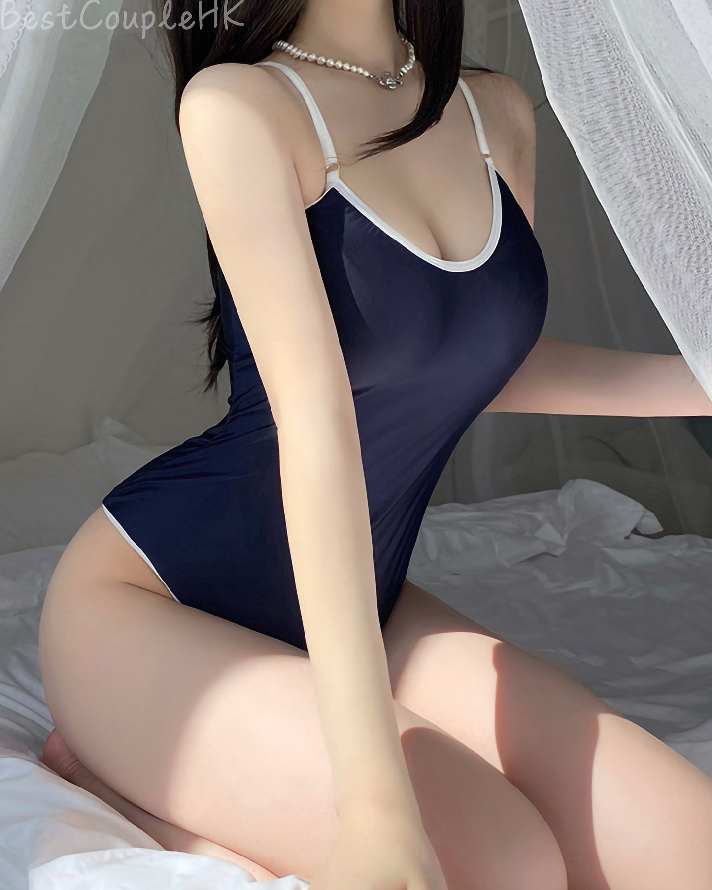 暗扣開襠死庫水連體衣套裝 - 情趣內衣 BestCouple HongKong